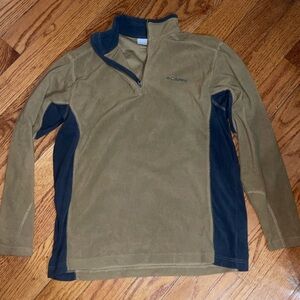 Columbia Tan Fleece quarter zip medium men’s